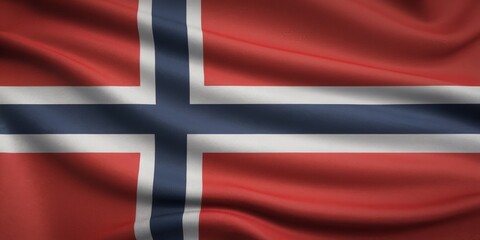Fototapeta premium Norway national flag background. 