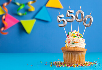 Candle number 5500 - Number of followers or likes.