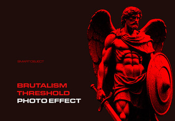 Brutalism Threshold Photo Effect