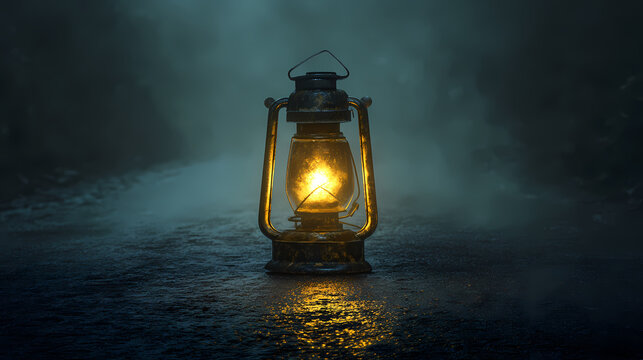 old weathered lantern