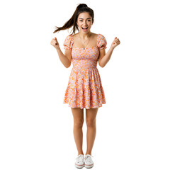 happy and exited women, PNG, joyful energy, female, confident woman