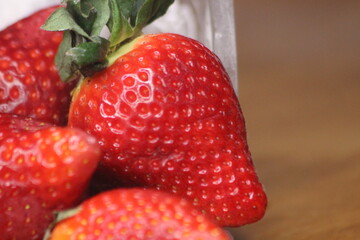 Fresh Strawberries Close-up