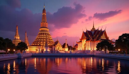 Fototapeta premium wat phra kaew in bangkok thailand