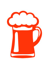  bi&egrave;re mousse alcool verre icone