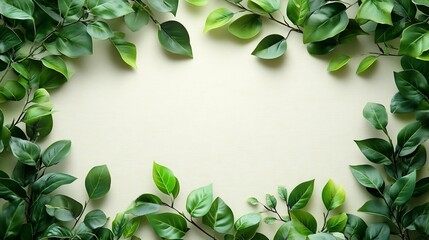 Modern flyer mockup for an eco friendly event with green themed design and customizable text isolated on a transparent background for sustainability promotions