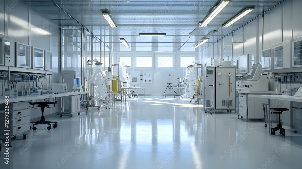 Aufkleber cutting edge liquid nitrogen cooling system in advanced scientific research laboratory sophisticated