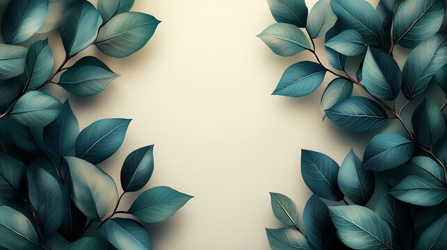 Nature inspired business card template with earthy tones leaf illustrations and clean text isolated on a transparent background