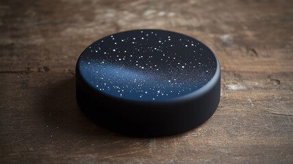 宇宙の果てを描くブラックからダークブルー、星の輝きを散りばめた幻想的グラデーション