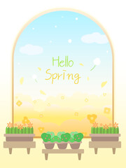 봄 일러스트