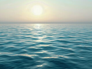 Obraz premium Calm Blue Body of Water with Serene Colours