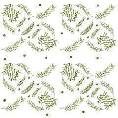 Fototapeta premium Seamless floral elegant pattern with palm trees on light white background, pxl 5000x5000, digital paper, card, present idea, spring, blooming