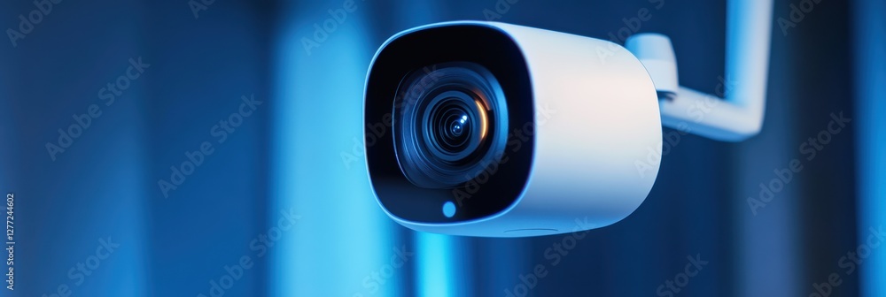 Poster video camera with motion detection capability capturing activity in a secure area