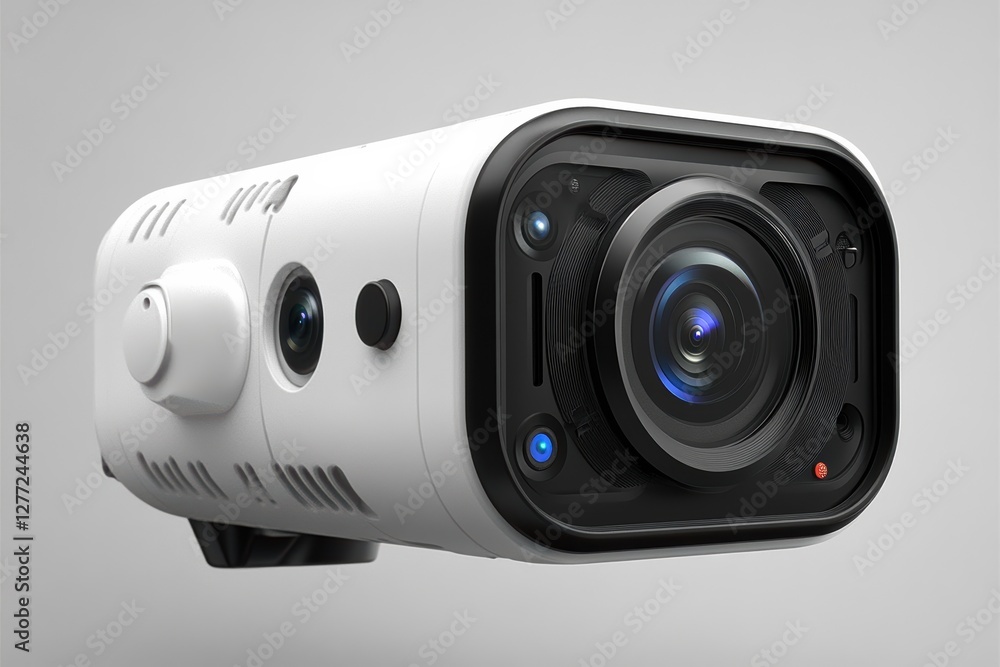 Poster high resolution video camera with motion detection capabilities for enhanced surveillance