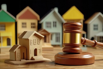 Graphic layout for advertising legal services related to property disputes and real estate