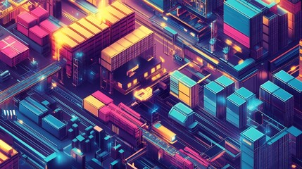 Vibrant depiction illustrating the role of trust and transparency in blockchainpowered logistics emphasizing decentralized systems