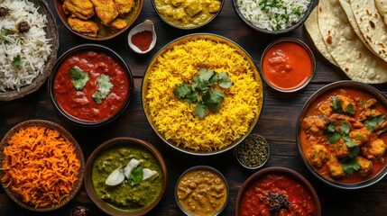 A delicious combination of creamy butter chicken and rich palak paneer, served with warm naan and fragrant basmati rice.  
