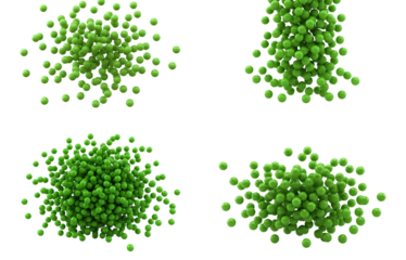 set of green dots png