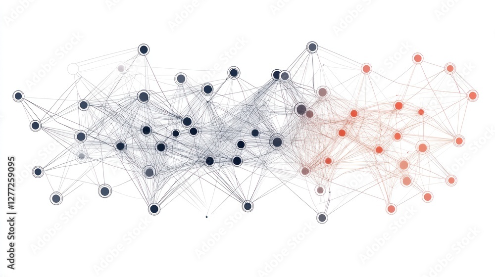 Poster Abstract network graph visualization showing interconnected nodes and lines.