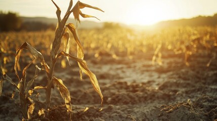 Toxic fertilizer leading to crop failure, damaging plants. Featuring chemical exposure and environmental damage
