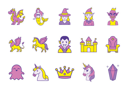 Black and White Minimalist Pet Dental Care Icons Set