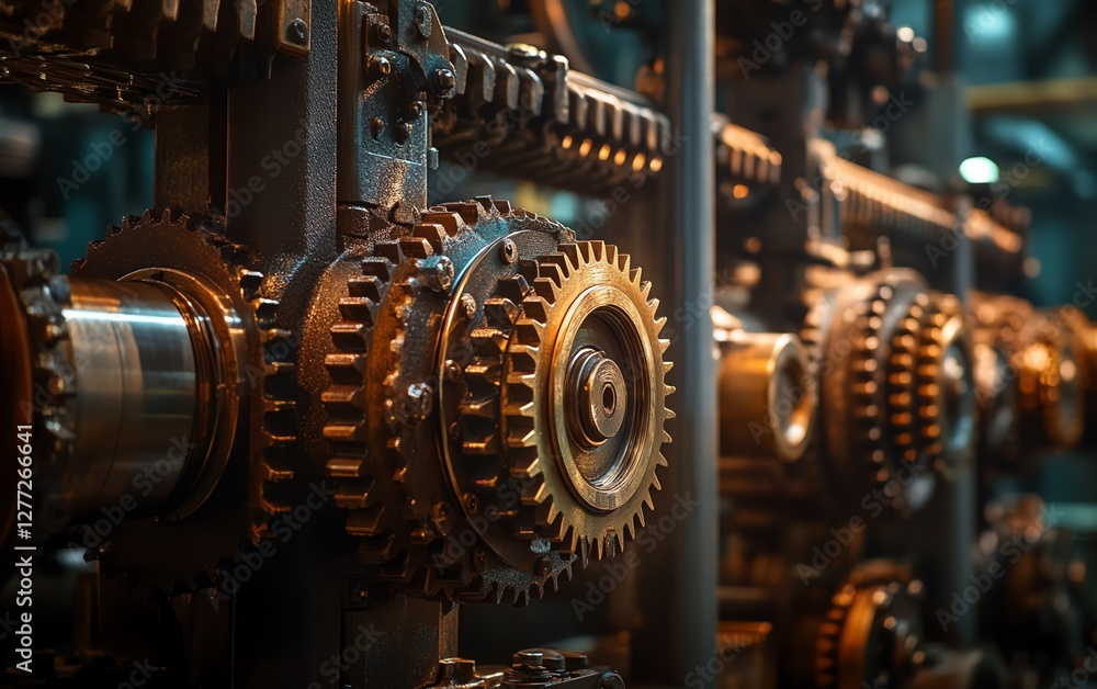 Poster exploring the power of gears in automation