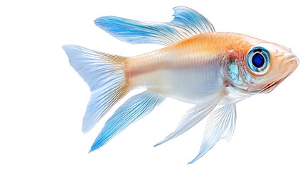 Beauty of swimming goldfish