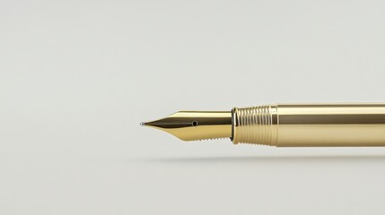 A close-up of a gold pen signing a million-dollar contract,