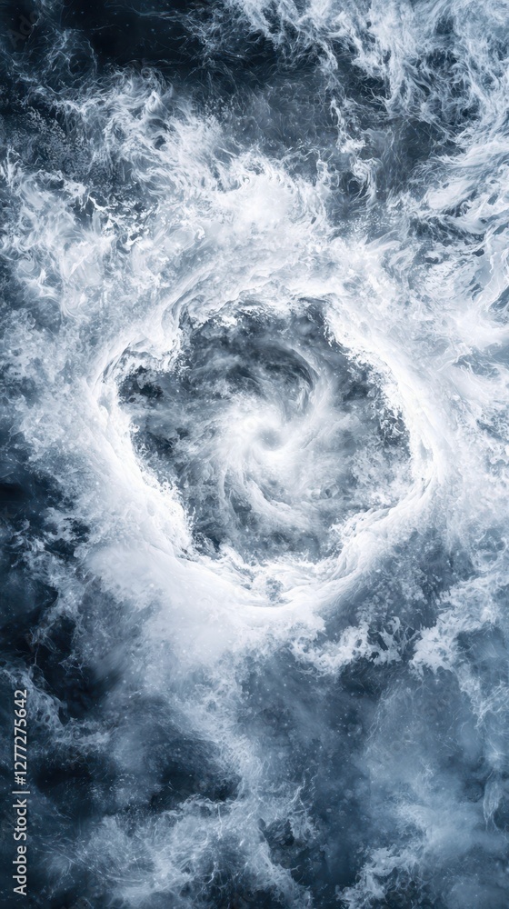 Poster abstract swirling waves creating a dynamic water texture background