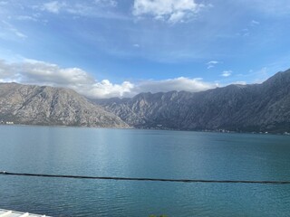 lake and mountains
