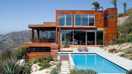 A state-of-the-art home with reinforced structural supports for earthquake resistance