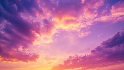 Fototapeta premium Dramatic sunset cloudscape, vibrant colors