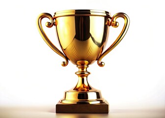 A gleaming antique gold trophy, a champion's retro prize, celebrates past victories at award ceremonies.