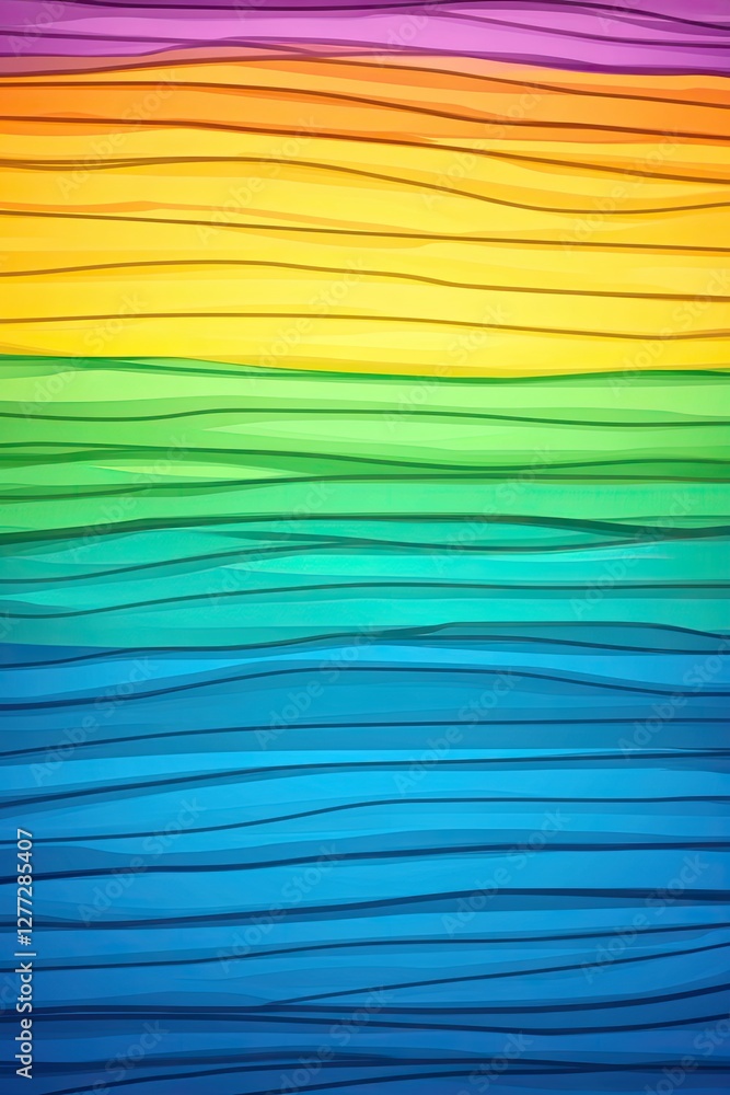 Poster abstract colorful striped background with vibrant colors in a horizontal pattern.