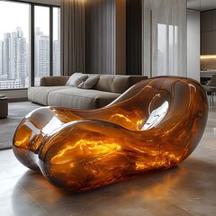 transparent glass chair interior concept high resolution hd picture