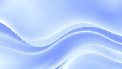 Smooth wavy blue silk background with abstract soft texture