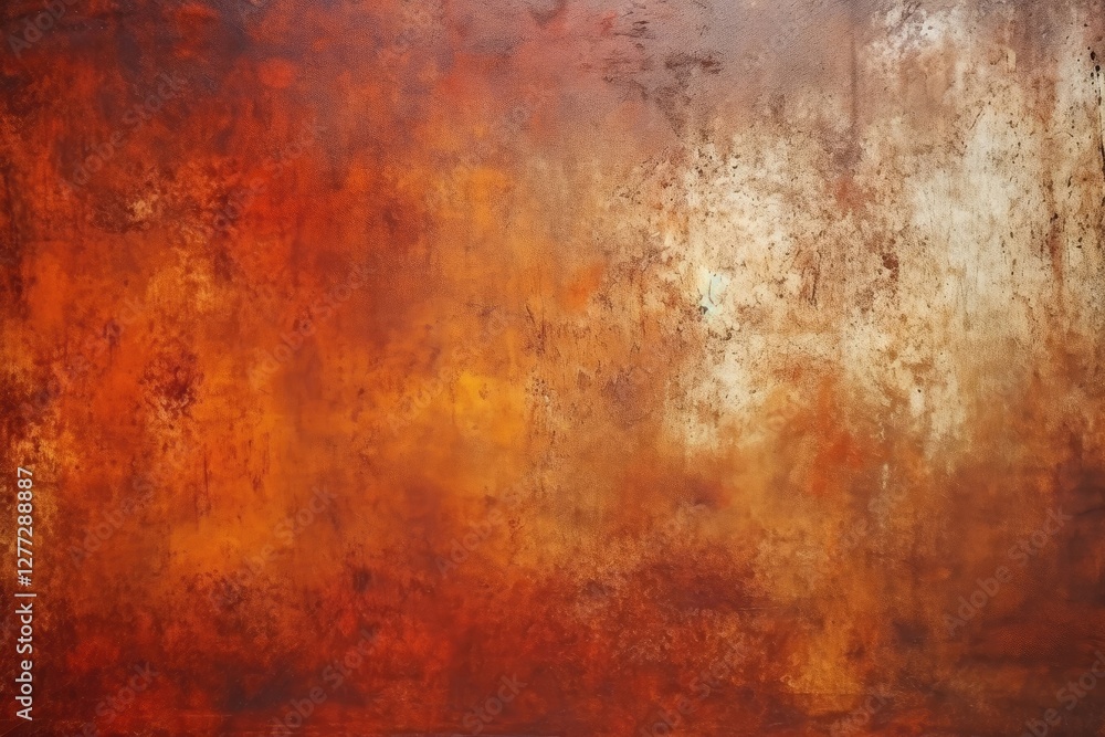 Poster rustic grunge texture with orange and brown tones on weathered wall background. vintage concrete sur