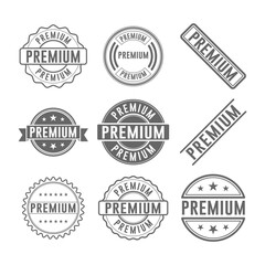 Premium Stamp Graphic design vector element simple and modern, isolated on white background