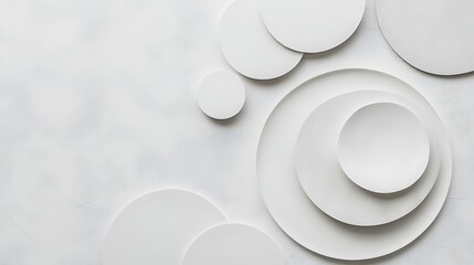 White circles, textured background, design