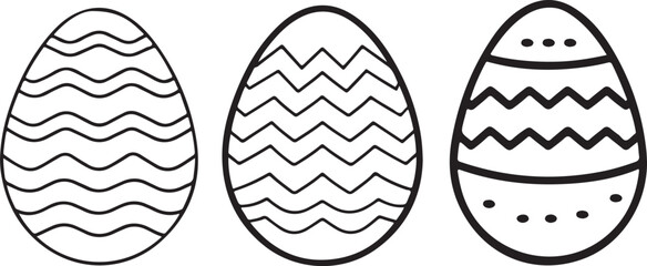 isolated easter egg Vector,microscope  easter egg ,easter egg icon set, black easter egg symbol for you,color  Vector illustration, Vector Graphic, EPS 10 