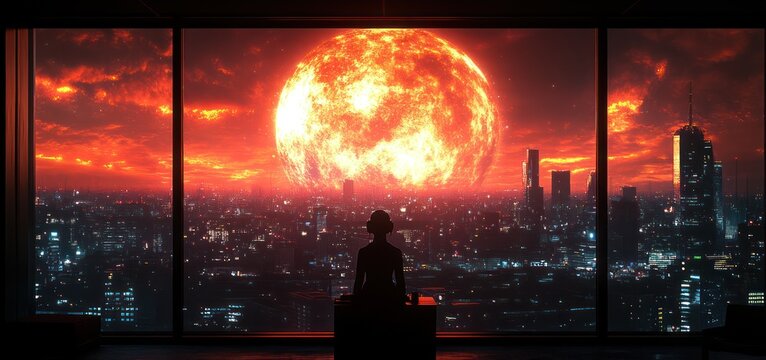 An AI translator aids a diplomat at a global conference, ensuring seamless communication and breaking language barriers