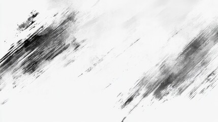 Obraz premium Abstract monochrome brushstroke texture with dynamic movement and artistic flair on a light background