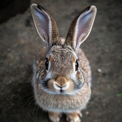 Obraz premium Adorable Brown Rabbit Close Up Portrait