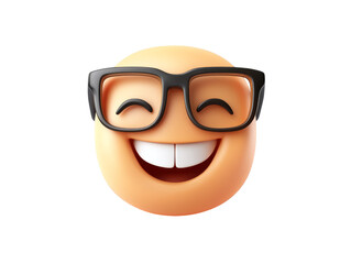Obraz premium Smiling man with glasses, portrait of a confident and approachable person 
