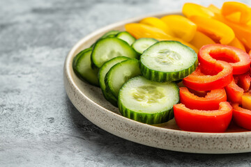 creative advertising of vegetable salad