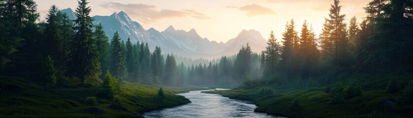 Futuristic Energy: Mountain Stream Powering Hidden Valley Homes