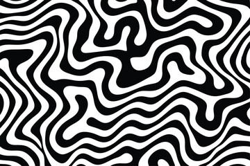 Retro-Futuristic Rave Fusion: Groovy Striped Psychedelic Waves & VR Metaverse Background for Streetwear & Web Design