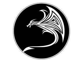 black and white tattoo design