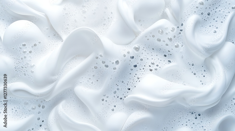 Poster white abstract background with smooth texture and flowing surface design