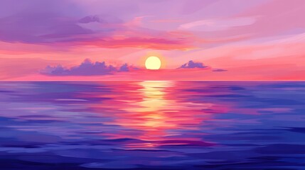 A serene sunset over a calm ocean, representing stress relief, mindfulness, and mental clarity for longevity.