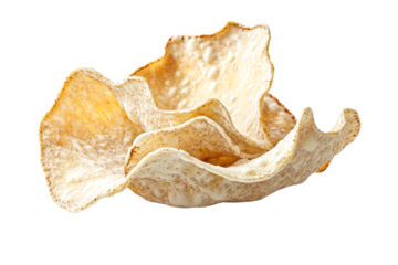 Crispy flaky Pappadum chips light and airy snack delight